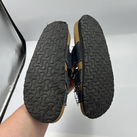 RK Collection Between Toe Sandals Slides Arizona Jesus Denim Buckle Women 11 - Picture 2 of 8